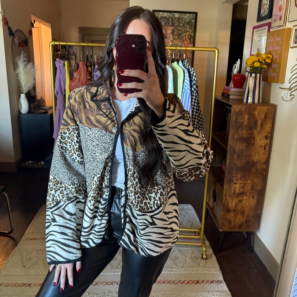 Vintage BFA Animal Print Multi Print Jacket